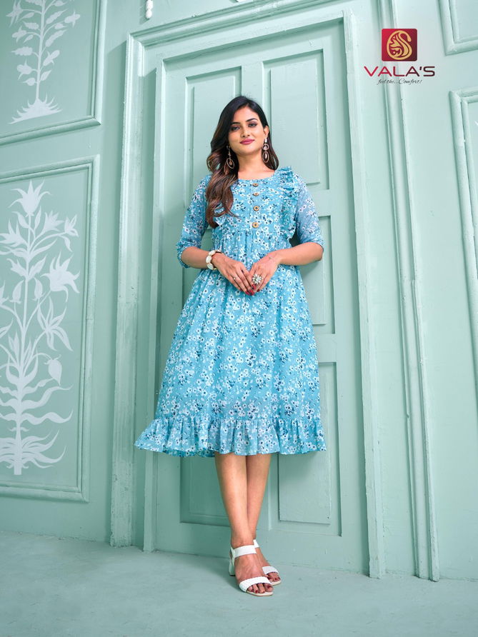 Style Vol 7 Fancy Party Wear Wholesale Georgette Kurtis Catalog